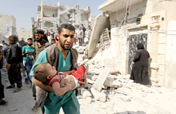 سوريا :76  قتيل في غارات روسية بمدينة حلب وريفيها