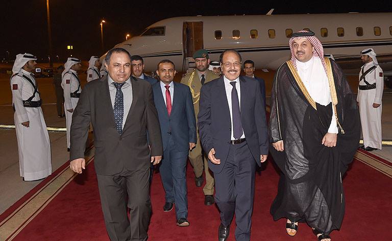 نائب الرئيس يصل إلى قطر في زيارة رسمية