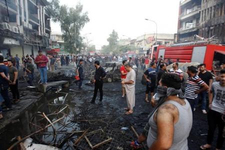العراق: مقتل 120 في تفجيرين ببغداد وداعش تعلن مسؤوليتها