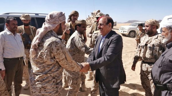 نائب رئيس الجمهورية يزور مقر قيادة قوات التحالف العربي بمأرب