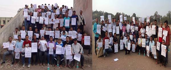 طلاب اليمن بأورانج آباد الهندية يحتجون للمطالبة بحقوقهم
