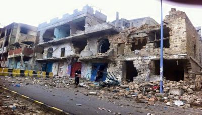 هيومن رايتس: 160 قتيلاً وجريحاً مدنياً في قصف للحوثيين وصالح بتعز في مايو الماضي