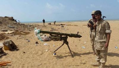 قوات الجيش تفشل محاولة تسلل للإنقلابيين وتغنم اسلحة في بميدي