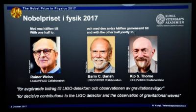 ثلاثة أميركيين يفوزون بجائزة نوبل في الفيزياء 2017