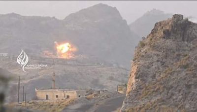 تعز: مقاتلات التحالف تقصف مواقع الحوثيين بـ"15" غارة