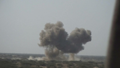الحديدة: مقاتلات التحالف تدمر منصة إطلاق صواريخ وتعزيزات لميليشيات الحوثي أطراف "حيس"