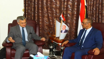 "الميسري" يستعرض مع السفير السويدي معاناة الشعب اليمني جراء الانقلاب الحوثي