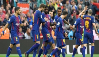 برشلونة يخوض البروفة الأخيرة قبل نهائي الكأس في بطولة أسبانيا