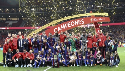برشلونة بطلاً لكأس ملك إسبانيا للمرة الـ 30 (فيديو للاحتفال بالتتويج)