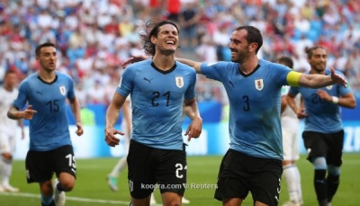 أوروجواي تعبر لثمن النهائي بثلاثية أمام روسيا