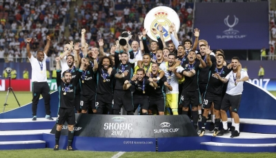 "الكرة الذهبية" تدعم ريال مدريد وأتلتيكو في السوبر الأوروبي