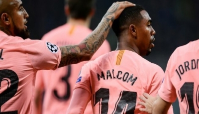 برشلونة أول المتأهلين إلى الدور ثمن النهائي في دوري أبطال أوروبا