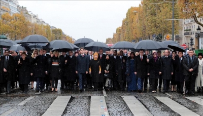 بحضور نحو 70 من رؤساء الدول.. إحياء مئوية الحرب العالمية الأولى في باريس