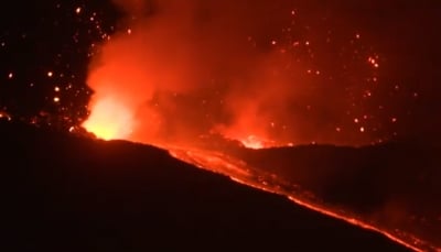 ثوران مرعب لبركان جبل النار في جزيرة "صقلية" (فيديو)
