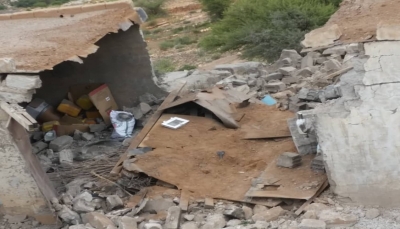 الضالع: تدمير منزل وبئر في قصف عنيف لميليشيا الحوثي على قرية اللكمة