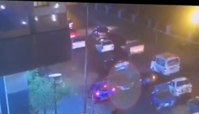 أول فيديو يظهر السيارة التي أوقعت الانفجار عند معهد الأورام بالقاهرة
