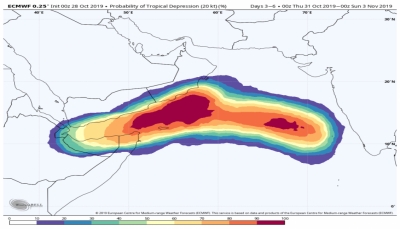 خبراء أرصاد: إعصار جديد سيضرب "المهرة" مطلع الشهر المقبل