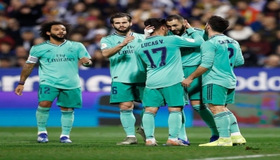 ريال مدريد يسحق سرقسطة برباعية نظيفة ويعبر لربع نهائي الكأس