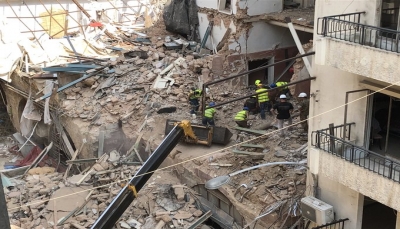 لليوم الثالث..  مُنقذون يواصلون البحث عن ناج محتمل تحت مبنى دمره انفجار بيروت 