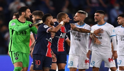 باريس سان جيرمان يسقط في كلاسيكو فرنسا في مباراة شهدت 5 بطائق حمراء