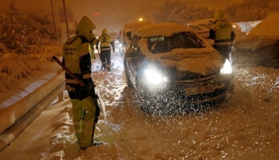 إسبانيا تشهد موجة ثلوج "استثنائية وتاريخية" (صور)