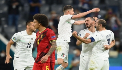 يورو 2020: إيطاليا تتخطّى بلجيكا وتضرب موعد مع إسبانيا في نصف نهائي