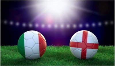 شاهد بالصور.. مشجعو إنجلترا وإيطاليا قبل المواجهة التأريخة في نهائي يورو 2020