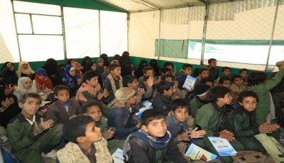 130 ألف طفل في مخيمات مأرب غير قادرين على الالتحاق بالدراسة
