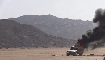 الجوف.. تدمير عربة عسكرية وطائرة مُسيّرة للحوثيين شرقي الحزم غداة تقدم كبير للجيش