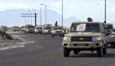 ألوية العمالقة تدفع بقوات عسكرية إلى جبهات القتال غرب محافظة شبوة