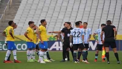 فيفا يقرر إعادة مباراة البرازيل وضيفتها الأرجنتين ضمن تصفيات مونديال قطر