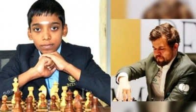 فتى هندي بعمر 16 عاماً يتغلب على بطل العالم في الشطرنج