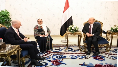 الرئيس اليمني يطالب بضغط بريطاني لدفع مليشيات الحوثي لتنفيذ بنود الهدنة