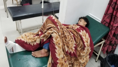إصابة طفل برصاص قناصة مليشيات الحوثي شرقي مدينة تعز