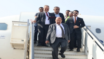 رئيس مجلس النواب يصل إلى العاصمة المؤقتة عدن للترتيب لانعقاد البرلمان