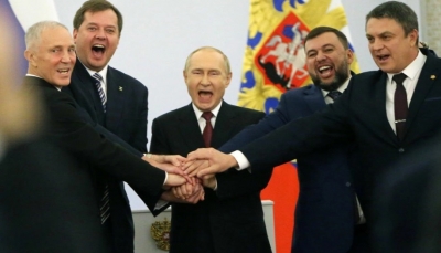 بوتين يعلن ضمّ 4 مناطق أوكرانية لروسيا وزيلينسكي يردّ  بإعلان "خطوة حاسمة" 