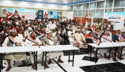 مشايخ همدان يؤكدون الحفاظ على حماية مكتسبات ثورة سبتمبر ومواجهة المشروع الحوثي