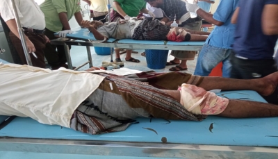إصابة 8 مدنيين في هجوم لمليشيات الحوثي بمسيرة مفخخة في "مقبنة" غربي تعز