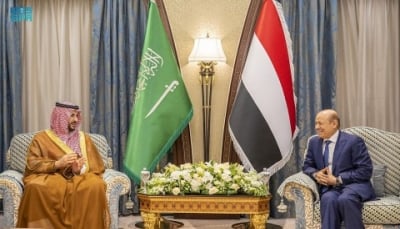 العليمي يلتقي وزير الدفاع السعودي والأخير يؤكد دعم المملكة للسلام وفقا للمرجعيات
