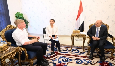 الرئيس العليمي يبحث مع المبعوث الأممي جهود إحياء مسار السلام في اليمن