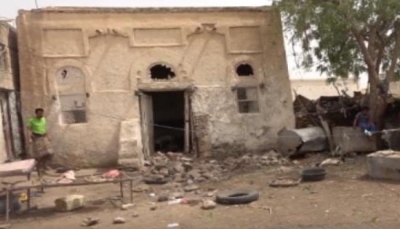تدمير منزل إثر قصف صاروخي لمليشيا الحوثي استهدف مناطق سكنية جنوبي الحديدة