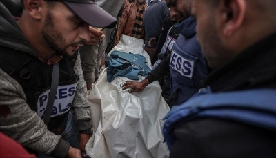 "الإعلام الحكومي" بغزة: ارتفاع عدد الصحفيين الشهداء جراء العدوان الاسرائيلي إلى 100