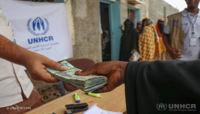 مفوضية اللاجئين: توزيع مساعدات نقدية على أكثر من 5400 أسرة لاجئة في شمالي اليمن