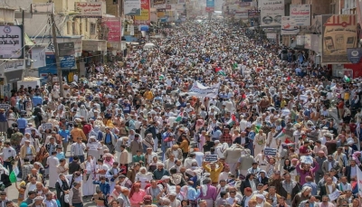 تعز.. عشرات الآلاف يتظاهرون تنديدا بالعدوان الصهيوني على غزة
