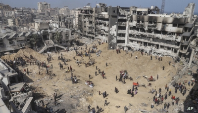 الأورومتوسطي: آثار المذبحة بمجمع الشفاء دليل على ارتكاب إسرائيل جرائم حرب مكتملة الأركان