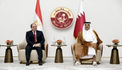 أمير قطر والسيسي يشددان على تكثيف جهود الوساطة لإنهاء الحرب على غزة