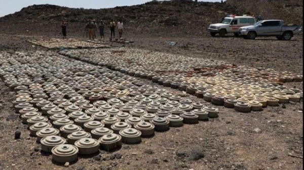 نزع أكثر من سبعة ألف لغماً زرعها الحوثيين خلال أسبوع