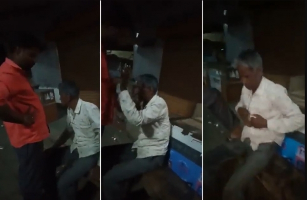 مسؤول هندي يضرب مسنا حتى الموت ظناً منه انه مسلم (فيديو)