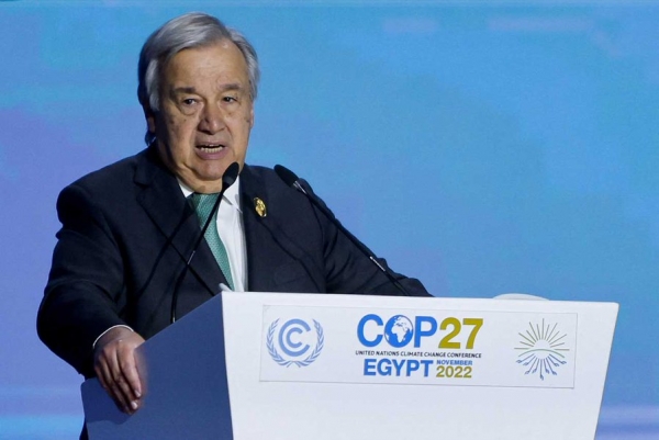 في قمة "كوب 27".. - غوتيريش يحذر البشرية من "انتحار جماعي" وبايدن يتعهد بمضاعفة تمويل صندوق المناخ إلى 11 مليار دولار