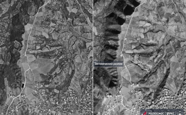 وكالة الفضاء الروسية تلتقط صوراً تظهر حجم التغير في الأرض بسبب زلزال تركيا